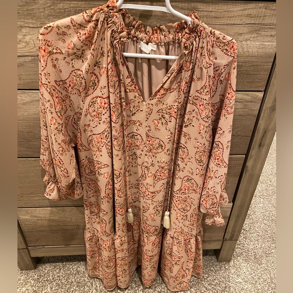 Lush Paisley Print Dress